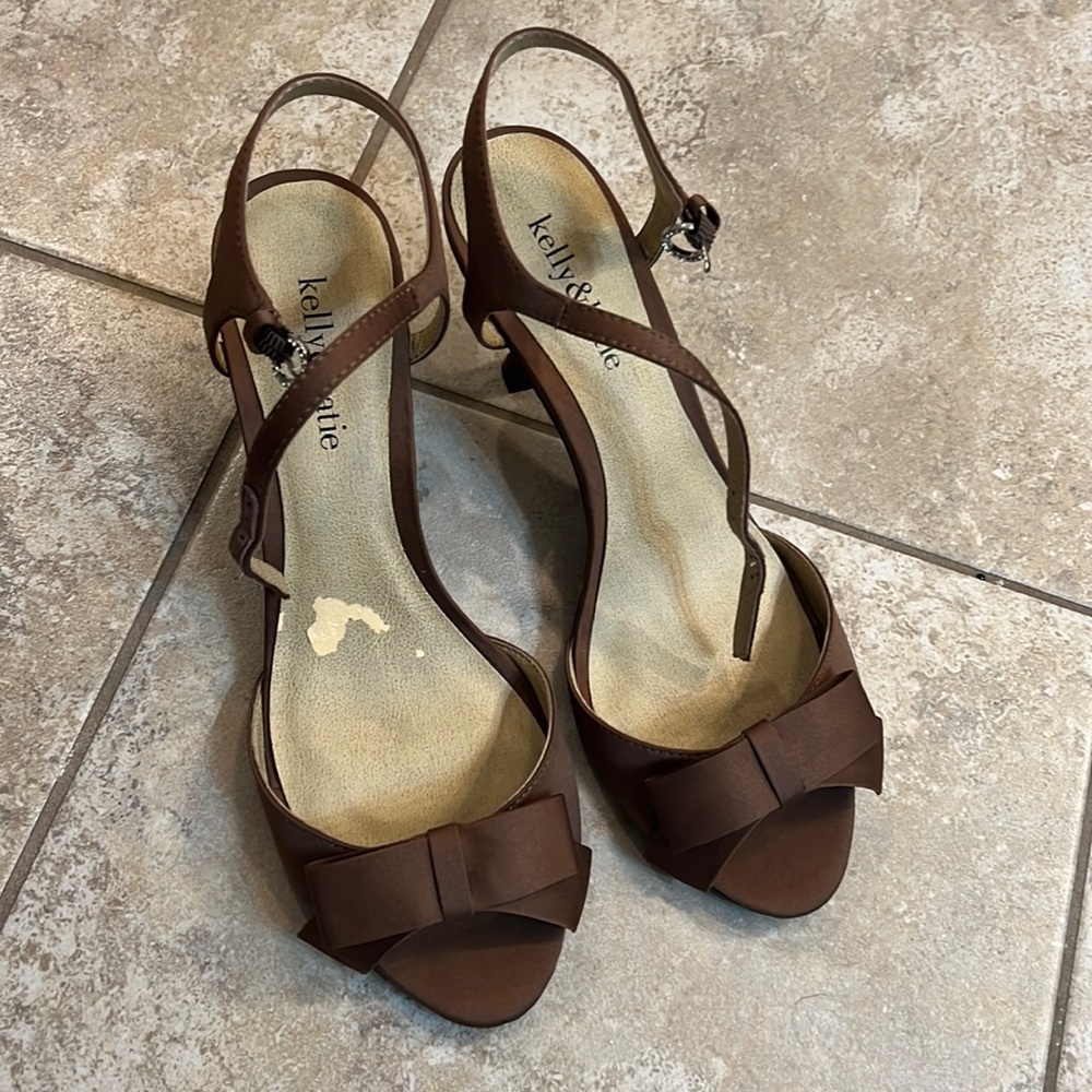 Chocolate brown heels by kelly&katie